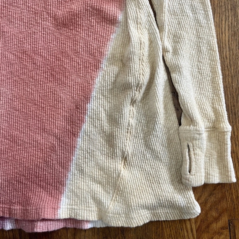 We The Free | Free People Logan Long-Sleeve Thermal T-Shirt in Star Anise Combo - Picture 10 of 16